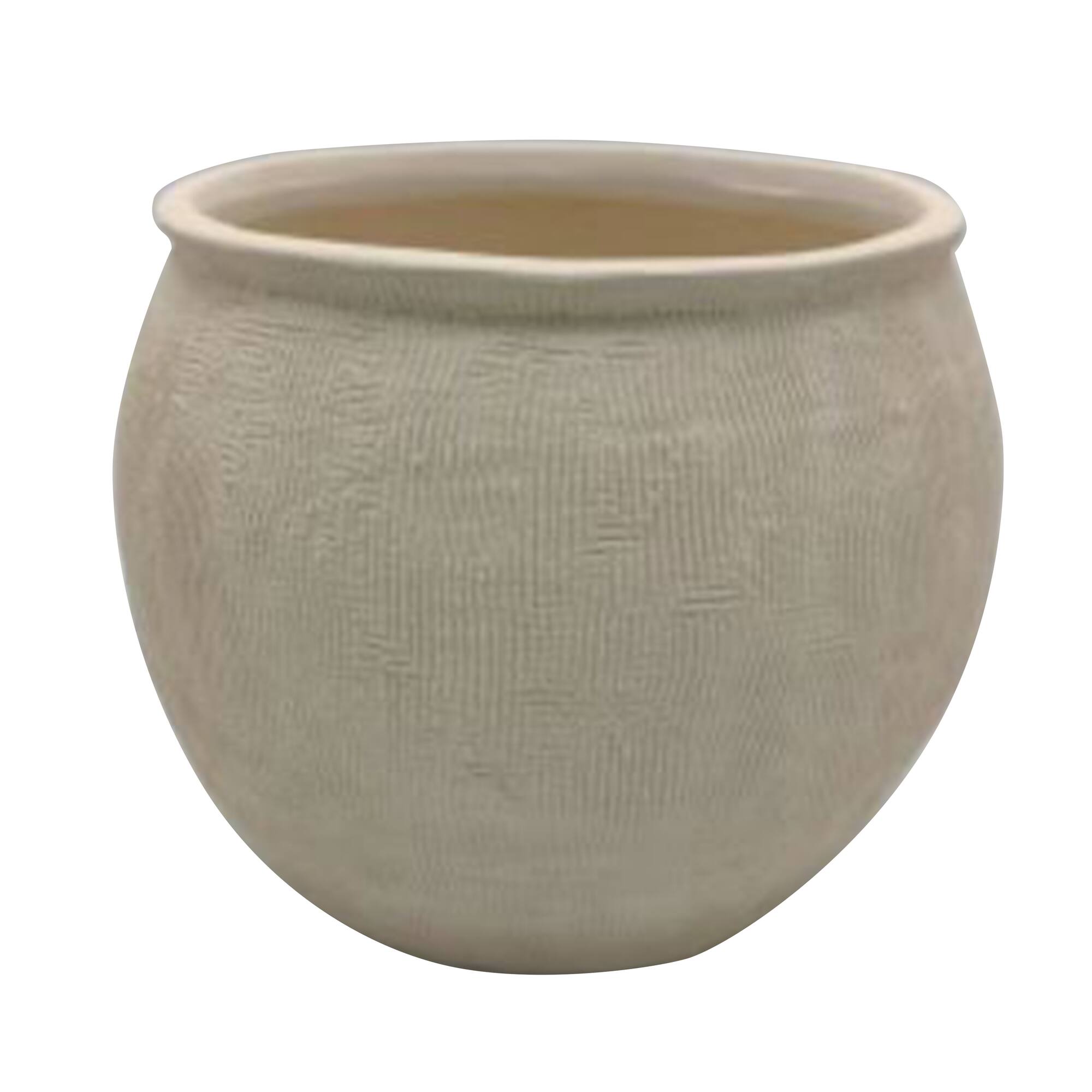 6.5" Whitewash Ceramic Planter by Ashland®
